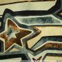 Designer-Seidenstoff Los Angeles Graublau