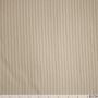 Baumwoll-Canvas Natur Streifen 3 mm Beige