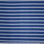 Stretch-Frottee Streifen rauchblau