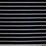 Frottee-Stretch Streifen Marine