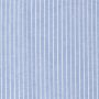 Leinen-Baumwollstoff Streifen Blau