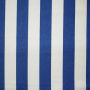 Outdoor-Canvas-Stoff mit Streifen Kobalt