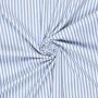 Stretch-Popeline Streifen S mit Rhinestones, hellblau
