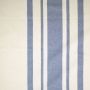 Baumwoll-Canvas Natur mit breitem Denimstreifen
