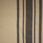 Baumwoll-Canvas Natur mit breiten schwarzen Streifen