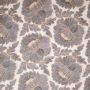 Bestickter Leinenstoff Floral Grau