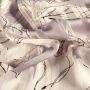 Bedruckter Chiffon mit Blumenmuster in Hellgrau
