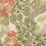 Baumwoll-Popeline Kombi Patchwork Blumenmuster