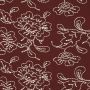Bestickerte Baumwolle mit Blumenmuster Bordeaux