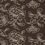 Bestickte Baumwolle mit Blumenmuster Braun
