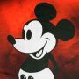 Velours-Panel Mickey Red 48 x 48 cm