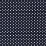 Baumwoll-Popeline Polka Dot Marineblau