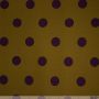 French Terry Big Dots Olive