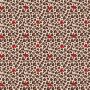 Tricot-Digitaldruck Leopard mit Herzchen