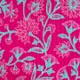 Steppstoff aus Baumwolle Combi Flower Fuchsia