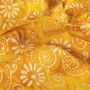 Batik-Baumwollstoff mit Blumenmuster Gelb