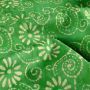 Batik-Baumwolle mit Blumenprint in Grün