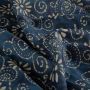 Batik-Baumwolle mit Blumenprint in Blau