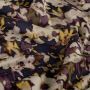 Viskose-Twill-Stoff Aquarell-Blumen lila