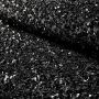 Curvy Pailletten-Velours Schwarz