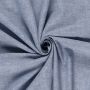 Leinen-Baumwoll-Oxford in Jeansblau
