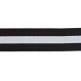 Color Elastic 50 mm gestreift schwarz/weiß