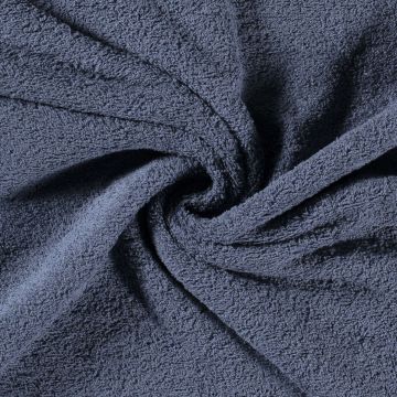 Frottierstoff doppelt gelockt blau-grau