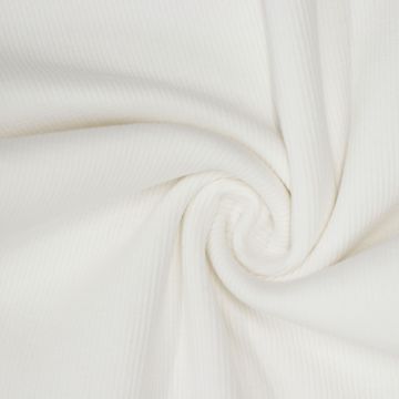 Rippenbündchenstoff Elfenbein
