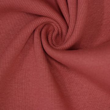 Rippbündchenstoff Altrosa