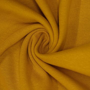 Feinripp-Bündchenstoff Ocker