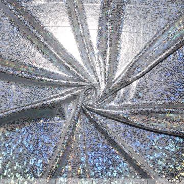 Laméstretch Glitzer silber