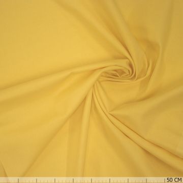 Basic Baumwollstoff Uni Zitronengelb