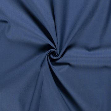 Uni-Baumwollstoff Raf Blau