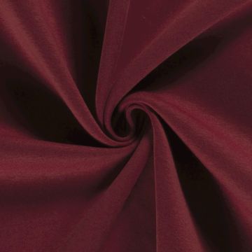 Heavy Brushed Joggingstoff Bordeaux