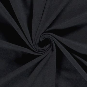 Baumwoll-Tricot Anthrazit Meliert
