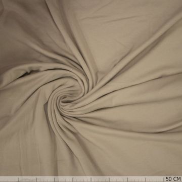 Baumwolljersey angeraut beige