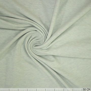 Joggingstoff minze meliert 