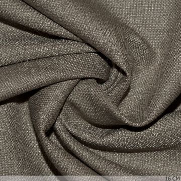 Verdunkelnder Dekostoff Canvas Taupe mit Bleiband