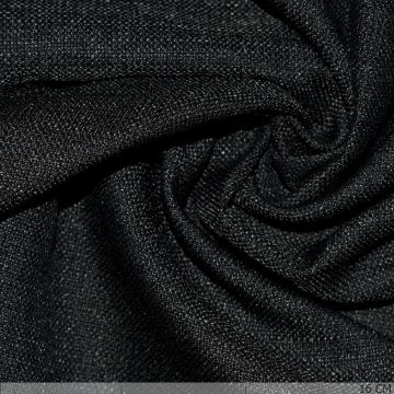 Verdunkelnder Dekostoff Canvas Anthrazit mit Bleiband