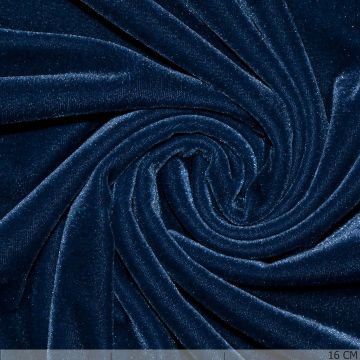Fluweelstoff Royal Blue