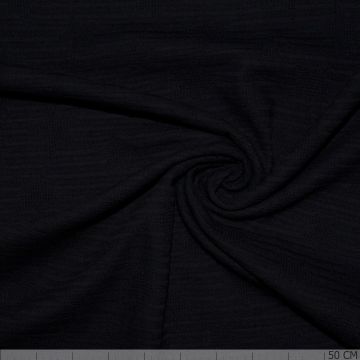  Jacquard Waffelpiqué schwarz