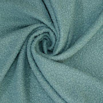 Waschbarer Bouclé-Filz Dusty Blue