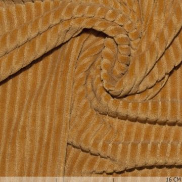 Gestrickter Cordstoff Ocker