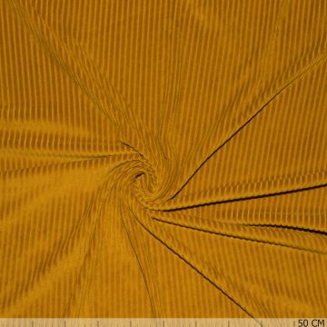 Gestrickter Cordstoff Dark Ocher