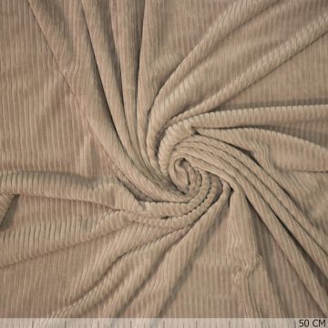 Gestrickter Cordstoff Beige