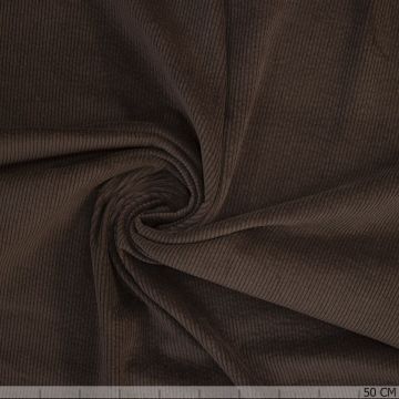 Breitcord Stretch Washed Dunkelbraun