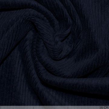 Breitcord Stretch Washed Dunkelblau