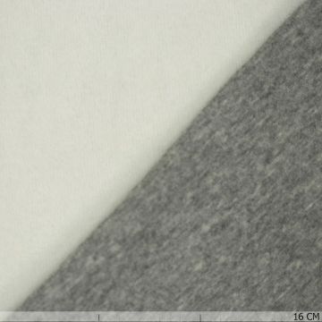 Alphen-Fleece Uni Grau Meliert