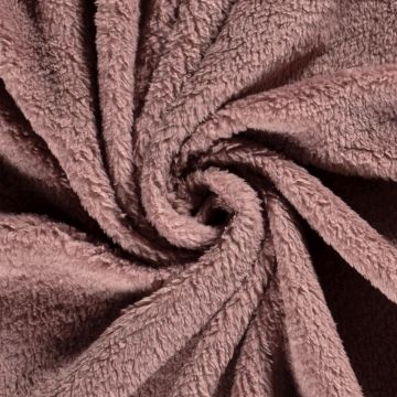 Teddy-Bouclé-Stoff mauve
