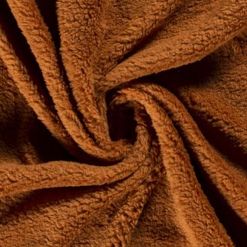 Teddy-Borgstoff Cognac